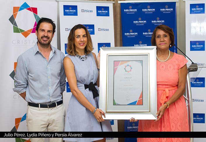 Bahia Principe Grupo Pinero gets Group Winner 2016 award