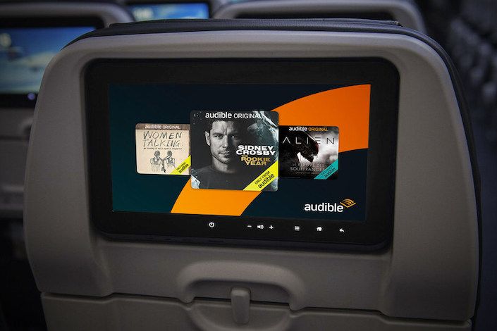 Air Canada offers its global customers for the first rime in-flight audible original audiobooks and podcasts