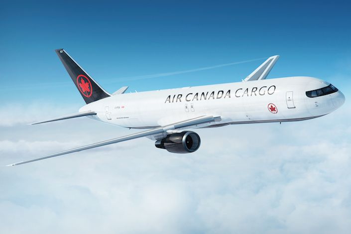 Air Canada's first Boeing 767-300ER Freighter enters service; Deployed to British Columbia to support Canadian supply chain