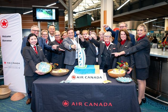Air Canada's inaugural flight from Vancouver arrives in Dubai