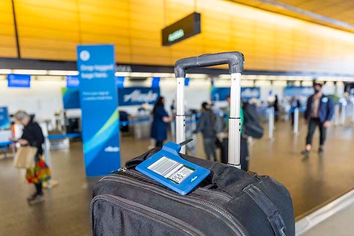 Alaska Airlines officially becomes first U.S. airline to launch electronic bag tag program