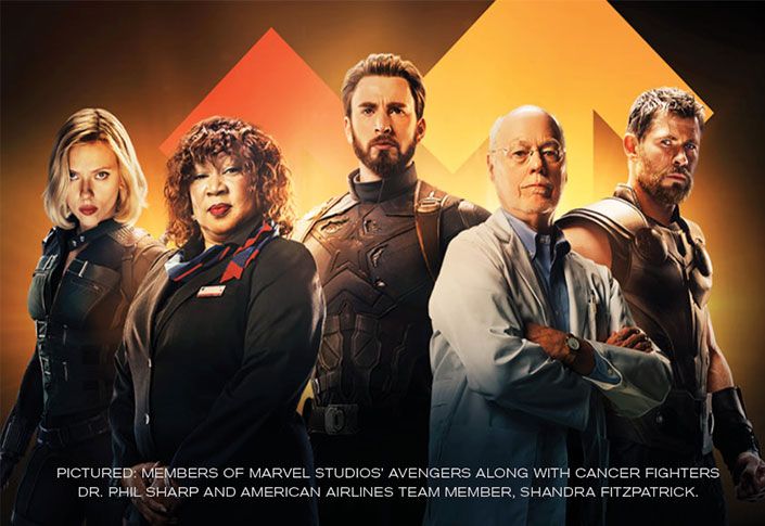 American Airlines, Stand Up To Cancer, & Marvel Studios' Avengers