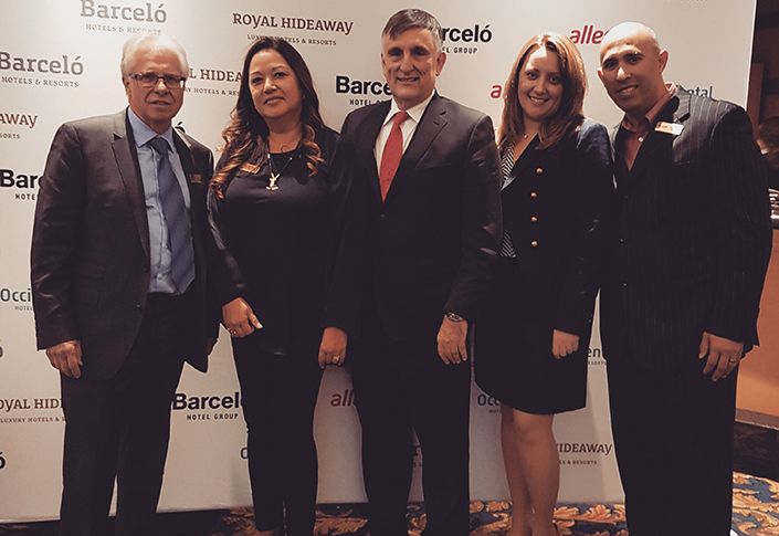 Barcelo celebrates with the industry