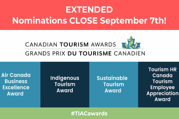 Canadian Tourism Awards 2021 Nomination Deadline has been EXTENDED