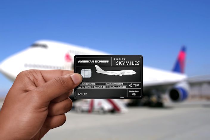 Delta and American Express launch first-ever credit card design made from airplane metal