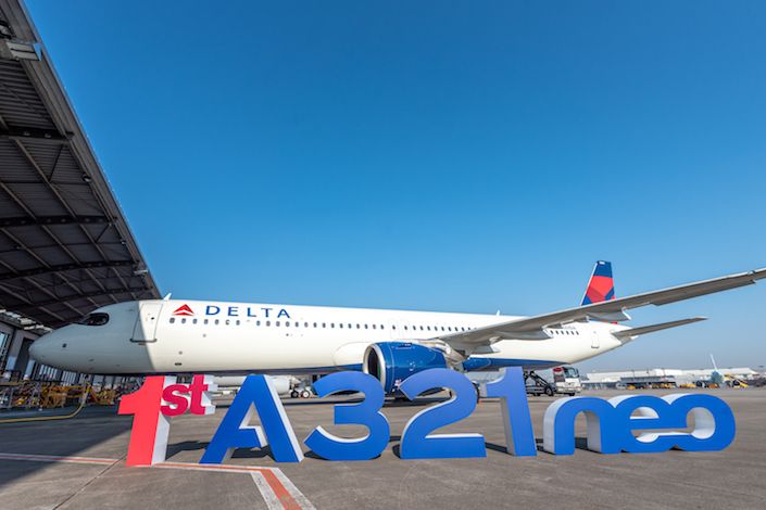 Delta brings on first Airbus A321neo, latest in sleeker, more fuel efficient fleet