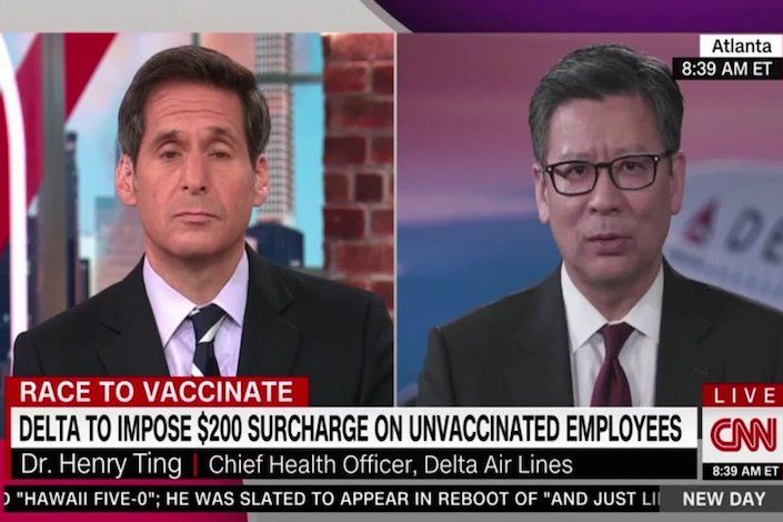 Dr. Ting: Delta employee vaccination rate reaches 82%