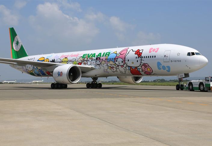 EVA Air introduces special flight to nowhere on a Hello Kitty plane