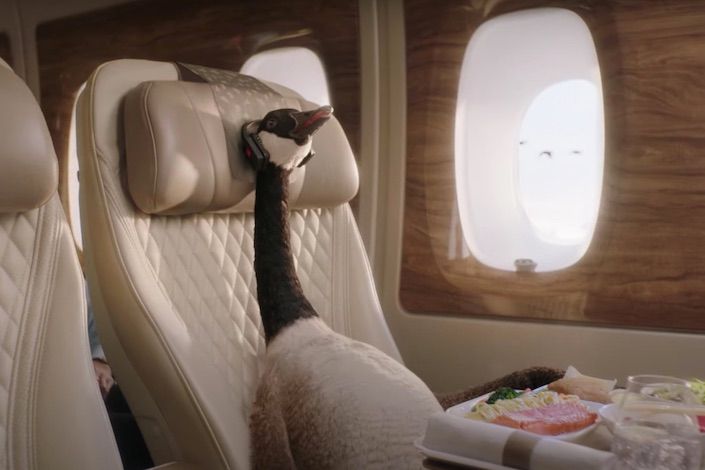 Emirates' latest brand ambassador is ... a goose called Gerry