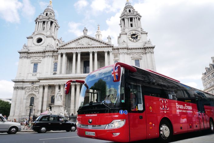 Evan Evans unveils first fully electric zero emission motor coach