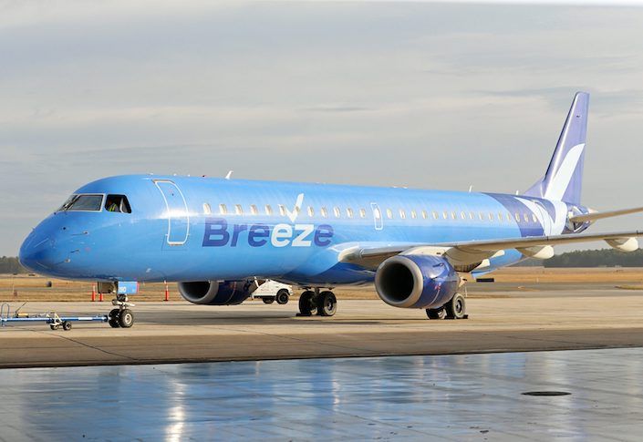 Exciting: Breeze Airways completes its inaugural flight