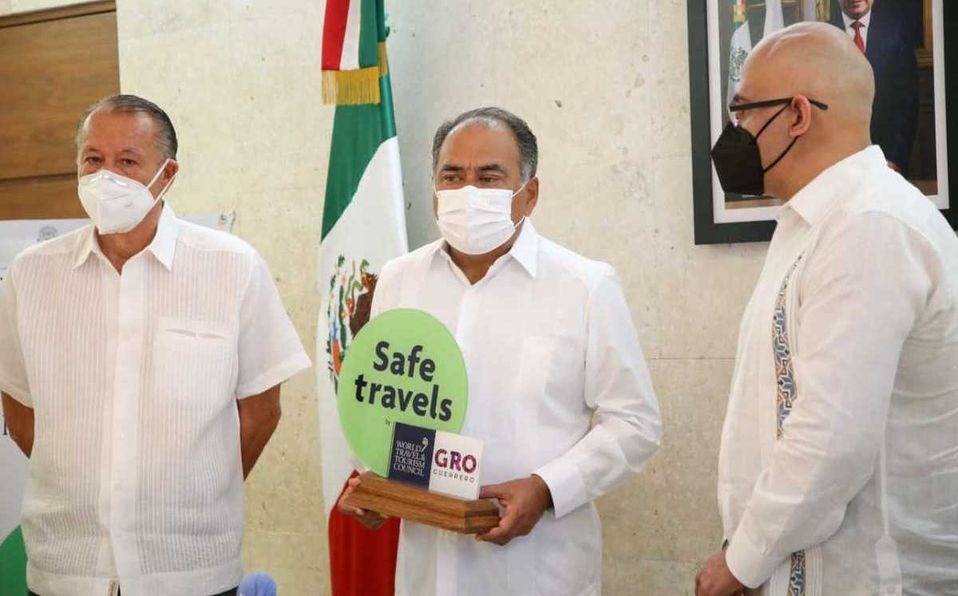 Guerrero recibe sello "Safe Travels" del WTTC en calidad y confianza sanitaria