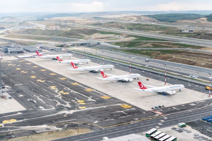 Istanbul airport roof caves in under weight of heavy snowfall