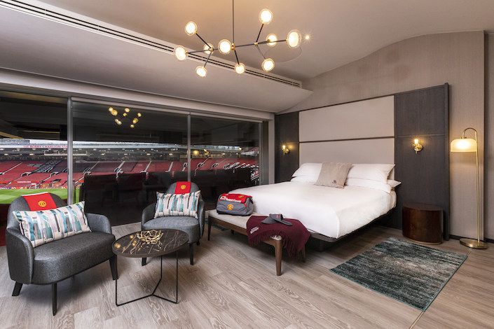 Marriott Bonvoy creates a Sleepover Suite in the home of Manchester United for the first-ever overnight stay