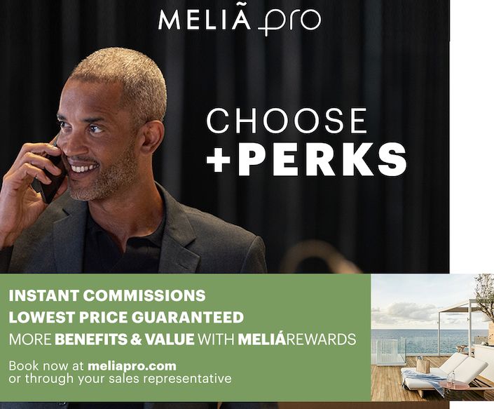Earn agent rewards with MeliáPRO, Meliá Hotels International portal for travel professional
