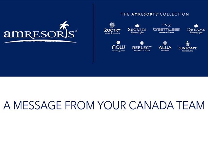 A Video Message from AMResorts Canada Team