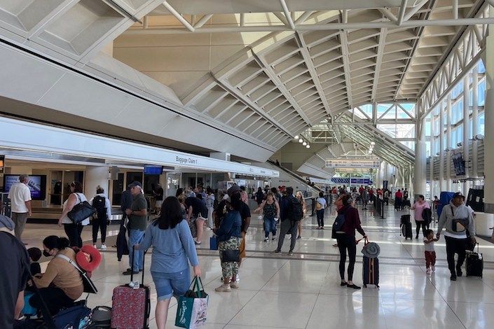 Ontario International Airport passenger volumes continued to soar in September, exceeding pre-pandemic levels by 10%