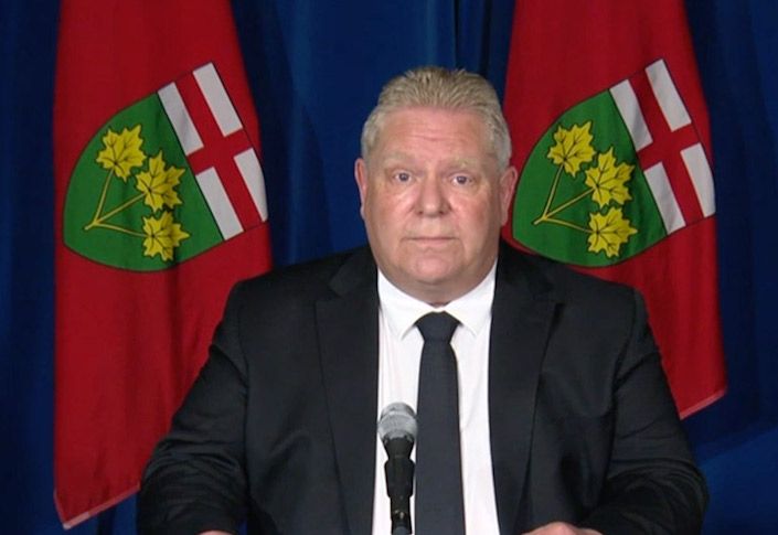 Ontario Premier Ford announces new restrictions, checkpoints for inter-provincial travel