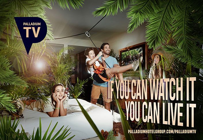 Palladium Hotel Group invited visitors to travel through destinations without leaving home with the launch of Palladium TV