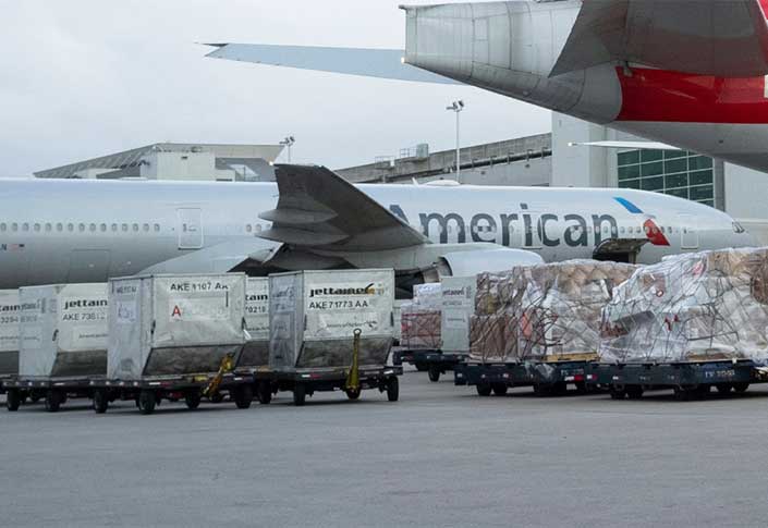 Preparing for a Vaccine: American Cargo operations conducting trial flights from Miami to South America