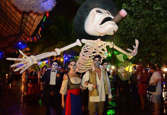Sandos Caracol Eco Resort celebrates Day of the Dead in Mexico