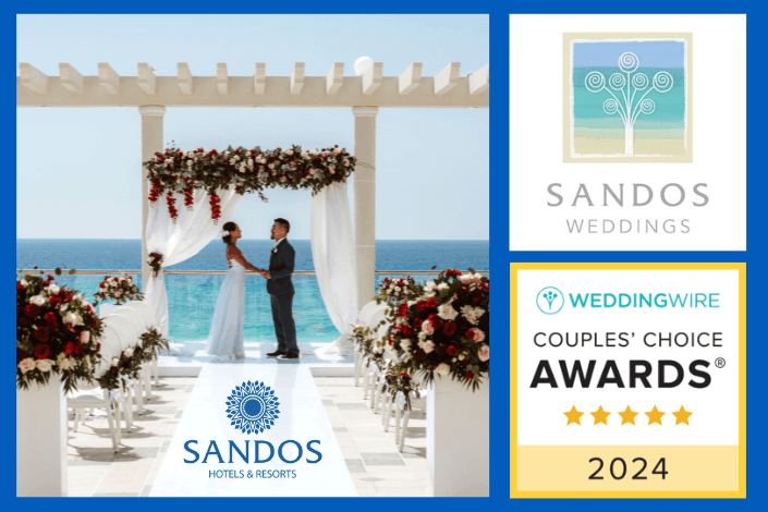 Sandos Weddings; galardonado en WEDDINGWIRE COUPLES' CHOICE AWARDS® 2024