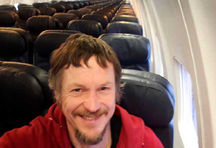 This lucky guy was the sole passenger onboard a Boeing 737-800 to Italy