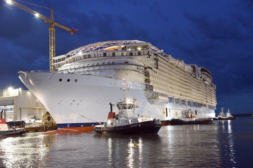 Utopia of the Seas celebrates successful floatout ahead of July 2024 debut