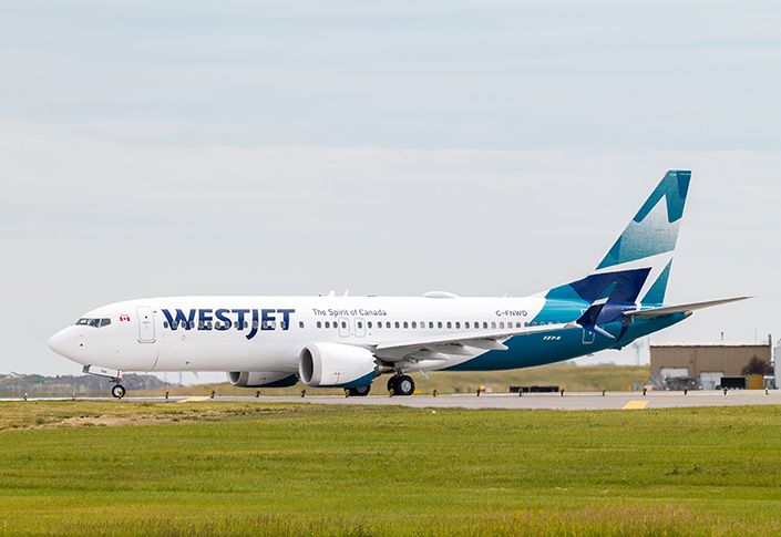 WestJet flight schedule through September 4