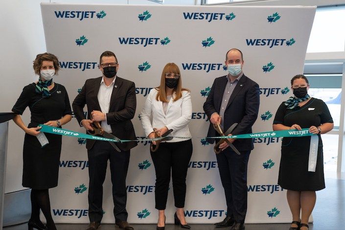 WestJet takes off for London's Heathrow Airport