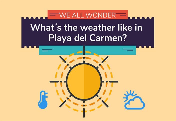 What's the weather like at the Sandos Playa del Carmen?