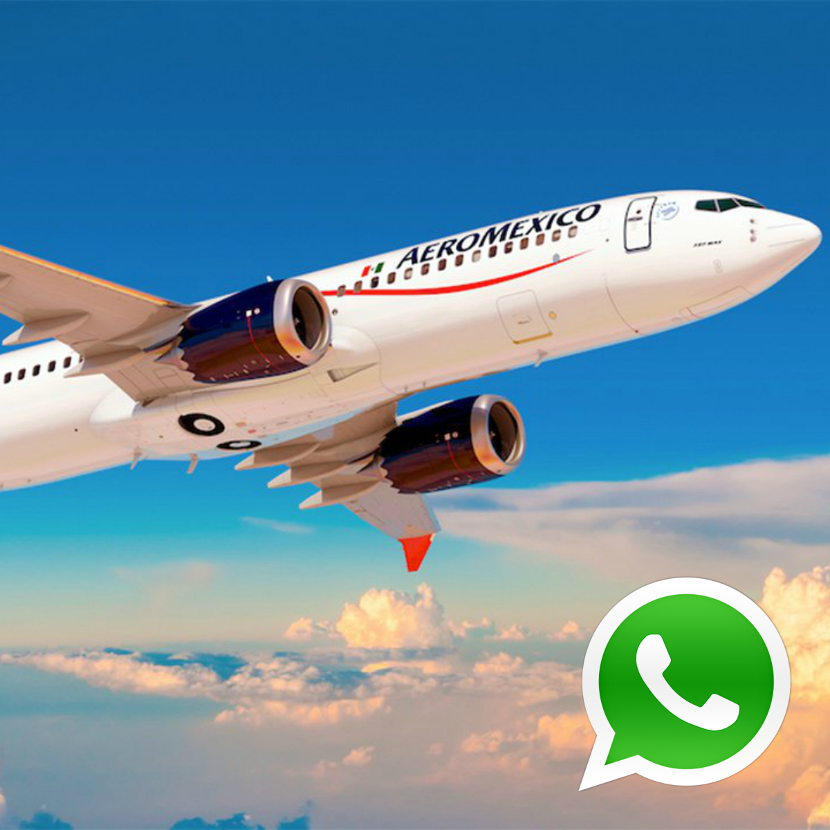 Aeroméxico innova: permitirá el uso de WhatsApp en pleno vuelo