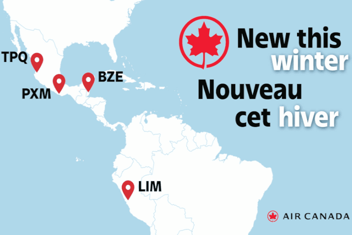 Air Canada further expands its Latin America network; resumes flights to Lima, adds three new hotspot destinations