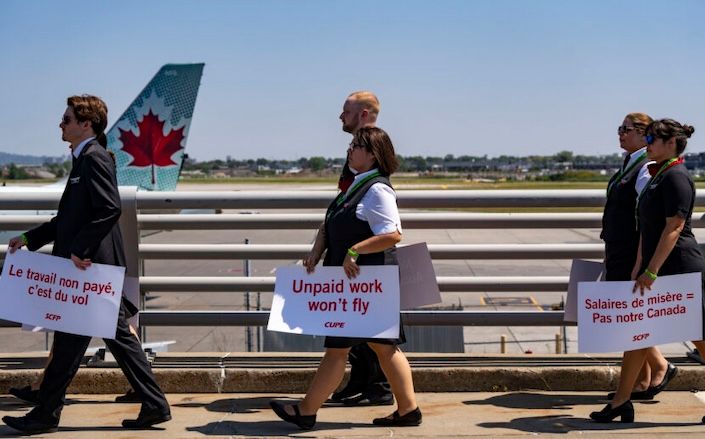 Air Canada issues lockout notice, flight attendants could strike Saturday