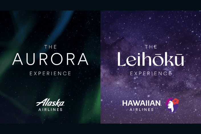 Alaska Airlines and Hawaiian Airlines unveil Aurora and Leihōkū