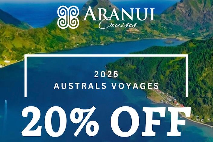 Austral Islands Cruises: Save 20% through July 31 on 2025 departures