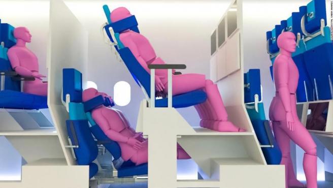 ¿Zona de asientos de dos pisos en los aviones?