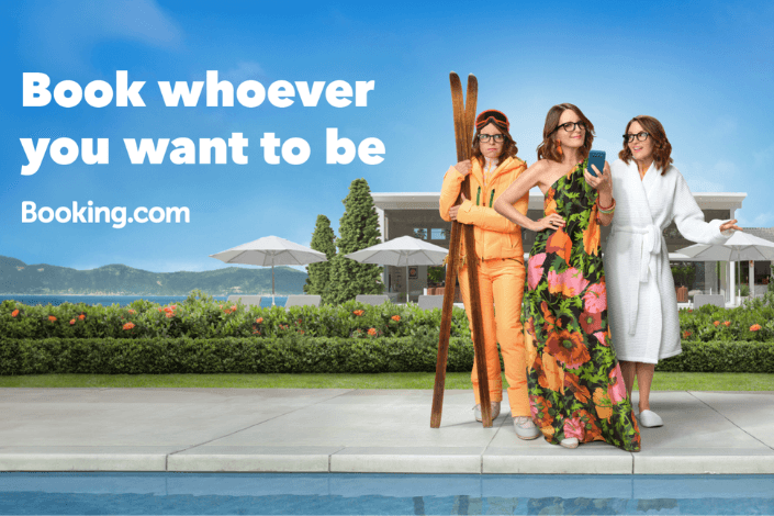 Booking.com unveils new ad campaign, featuring Tina Fey