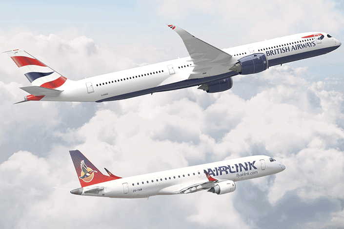 British Airways announces codeshare partnership with South African airline Airlink