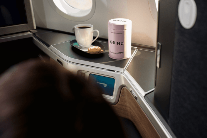 Brewed at altitude: British Airways expands partnership with Grind to bring a new bespoke coffee blend to the skies