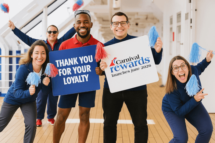 Carnival Cruise Line to launch new loyalty program in 2026 dubbed 'Carnival Rewards'™