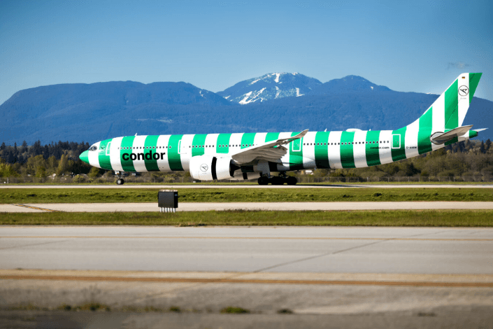 Condor’s new A330neo arrives in Vancouver