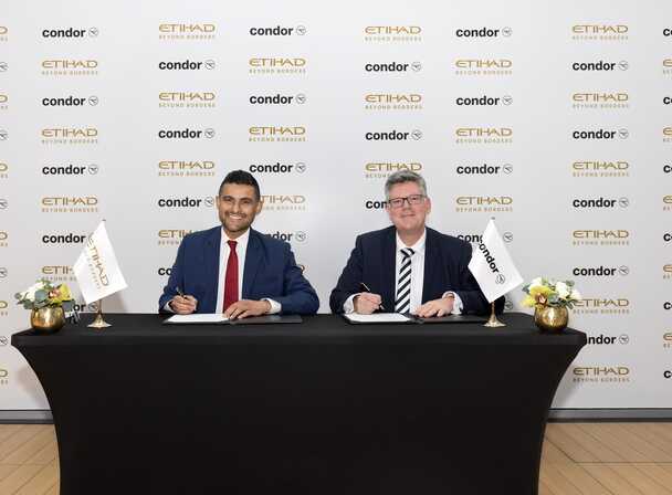 Condor und Etihad Airways schließen Codeshare-Abkommen für neue Verbindungen zwischen Deutschland und Abu Dhabi