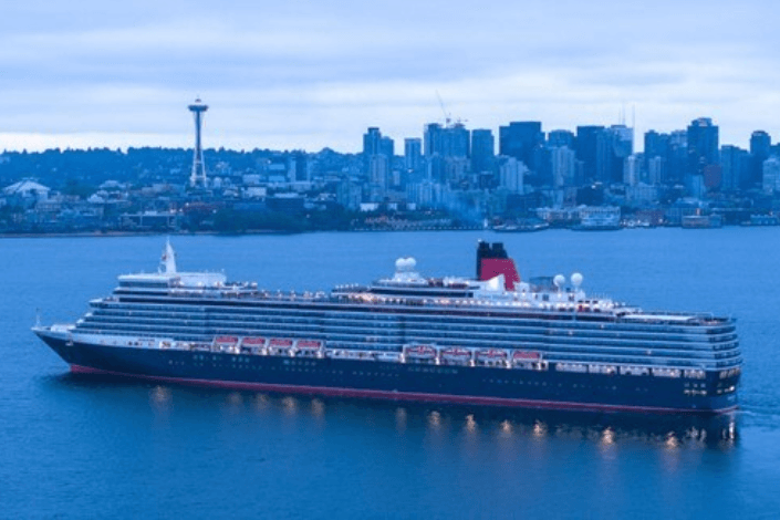 Cunard's newly refreshed Queen Elizabeth arrives to Seattle for the first time in a special series of voyages to Alaska