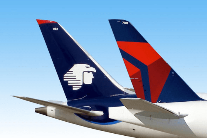 La alianza Aeroméxico-Delta incrementará más de 30% la oferta de asientos transfronterizos