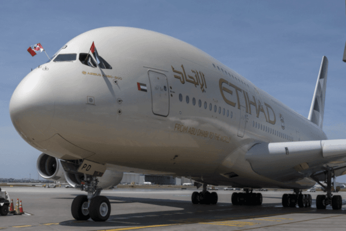 Etihad’s A380 touches down in Toronto with daily flights