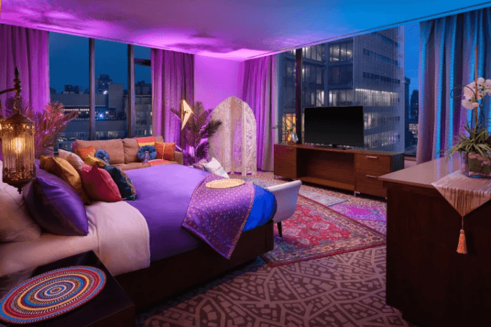 Hilton New York Times Square unveils Aladdin’s Times Square Palace suite celebrating Disney’s Aladdin the musical