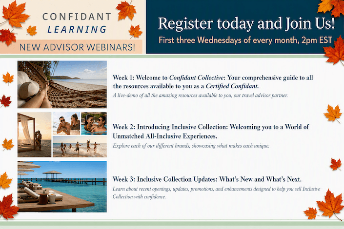 Hyatt Inclusive Collection: New Advisor Webinars