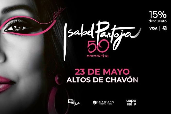 Isabel Pantoja celebrará su gira "50 Aniversario" en el Anfiteatro Altos de Chavón