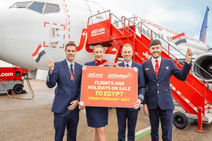Jet2 announces the launch of flights and holidays to Egypt